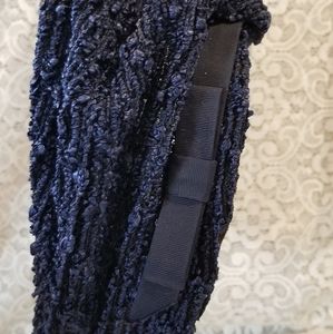 Vintage Navy Blue Straw Hat